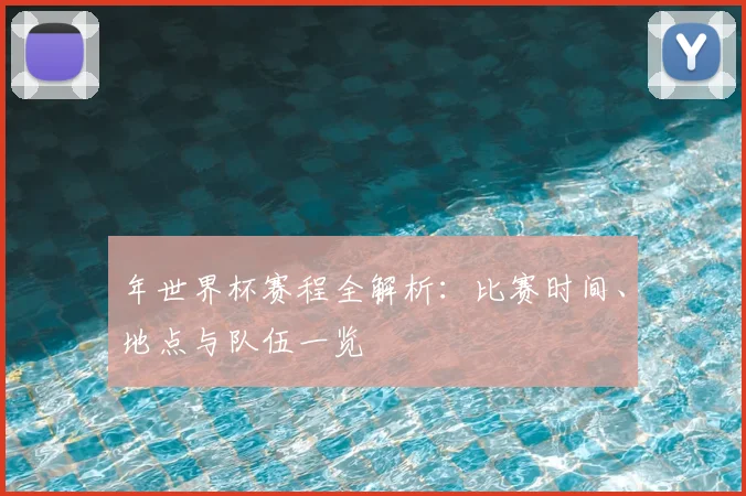 年世界杯赛程全解析：比赛时间、地点与队伍一览